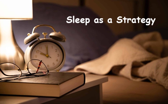 Healthy Habits, Sleep as a Strategy