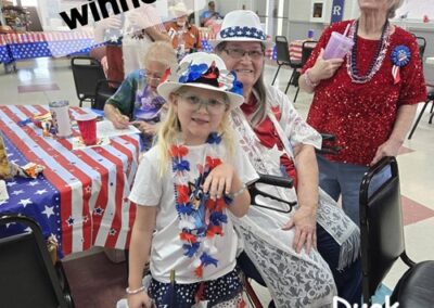 Mineral Wells Senior Center 4th of July Duck Races 1st Place winners