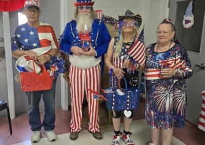 Mineral Wells Senior Center 4th of July Costume Contest