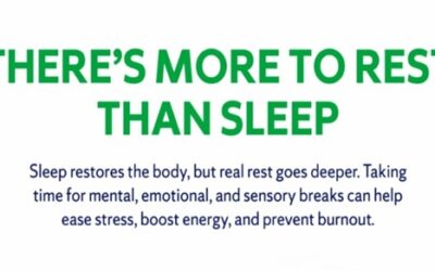 Healthy Habit 10, Rest and Recovery