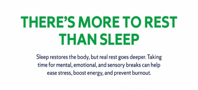 Healthy Habit 10, Rest and Recovery